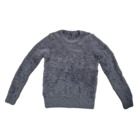 Banana Republic Sweaters - Banana Republic Gray Furry Fuzzy Pullover Sweater Women's S